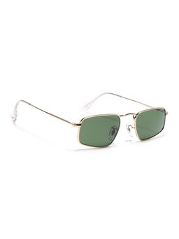 Voyage - Men Rectangle Gold Frame Green Lens Sunglasses (49)