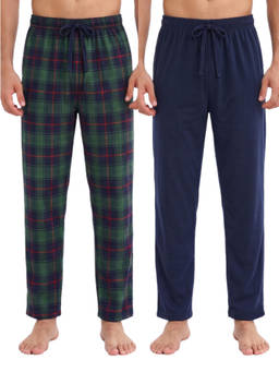 Nite Flite - Mens Cotton Regular Fit Multi-Color Casual Trousers (Pack of 2)