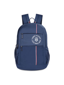 Tommy Hilfiger - Viktor Unisex Polyester 34Ltrs Laptop Backpack-Navy Blue