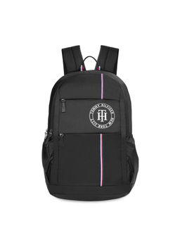 Tommy Hilfiger - Viktor Unisex Polyester 34Ltrs Laptop Backpack-Black