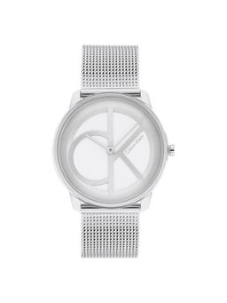 Calvin Klein - Iconic Mesh Quartz Silver Round Dial Unisex Watch - 25200032