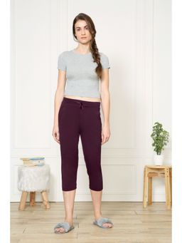 Van Heusen Woman Lingerie and Athleisure - Van Heusen Women Smart Tech Lounge Capris - Potent Purple