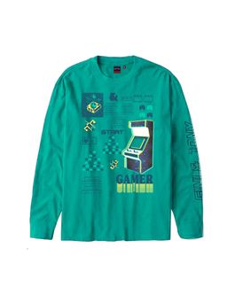 Gini & Jony - Boys Green T-shirts