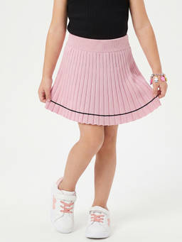 United Colors of Benetton - Pink Ribbed Regular Fit Skirt