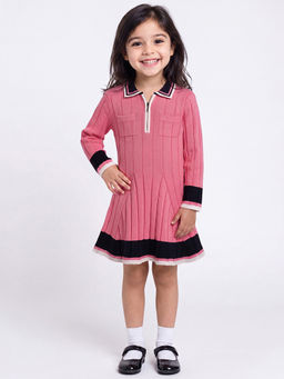 United Colors of Benetton - Black Regular Fit Polo Ribbed Dress