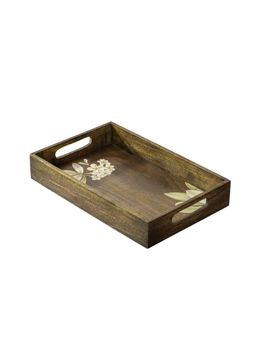 Ellementry - Frangipani Rectangle Wooden Tray