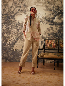 KALISTA - Beige Olivia Co Ord (Set of 2)