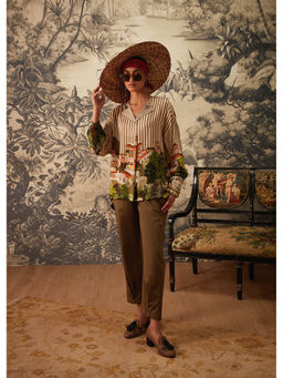 KALISTA - Brown Aubrey Tunic with Pant (Set of 2)