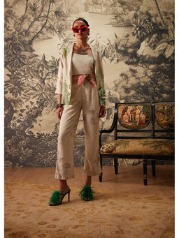 KALISTA - Light Beige Ela Co Ord (Set of 3)