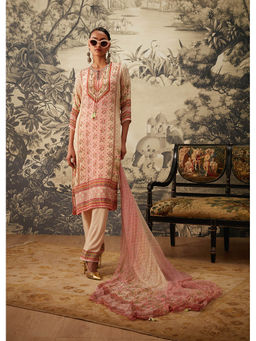 KALISTA - Blush Pink Kurta with Pant and Dupatta (Set of 3)