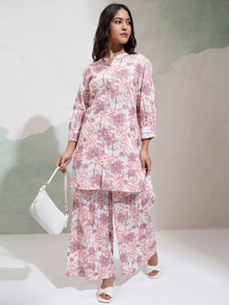 VISHUDH - Women Multi-Color Floral Printed Co-Ord (Set of 2)