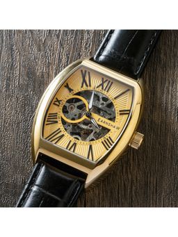 Earnshaw - Beauchamp Automatic Skeleton Gold Tonneau Dial Mens Watch - ES-8148-04