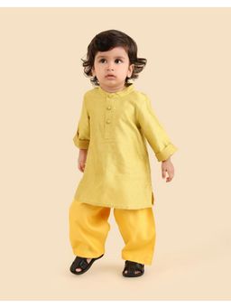 Fabindia - Green Viscose Blend Kurta and Pyjama