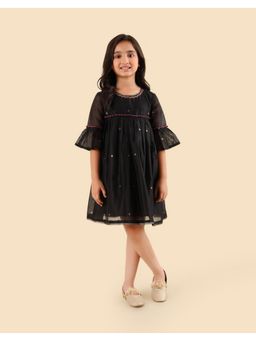 Fabindia - Black Cotton Silk Dress