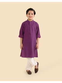 Fabindia - Purple Cotton Kurta