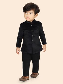 ETHNIKS NEURON - Black Velvet Kurta and Pyjama