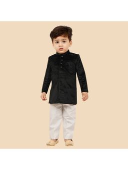 ETHNIKS NEURON - Black Velvet Kurta and Pyjama