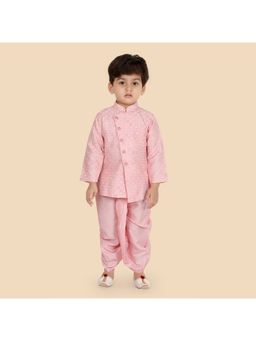 ETHNIKS NEURON - Pink Silk Blend Kurta and Dhoti
