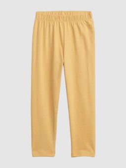 GAP - Girls Yellow Skinny Fit Solid Mid-Rise Leggings