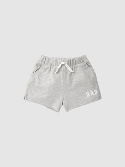 GAP - Girls Grey Mid-rise Logo Regular Fit Shorts