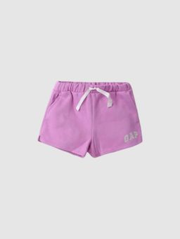 GAP - Girls Purple Regular Fit Logo Mid-Rise Shorts