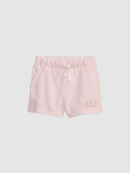 GAP - Girls Pink Mid-rise Logo Regular Fit Shorts