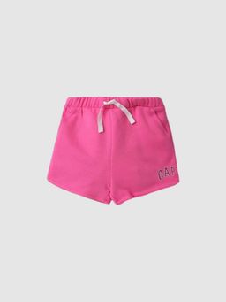 GAP - Girls Pink Regular Logo Mid-Rise Shorts