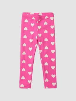 GAP - Girls Pink Skinny Mid-Rise Conversational Print Leggings