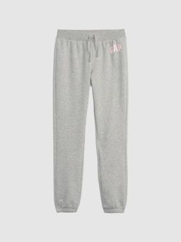 GAP - Girls Grey Logo Relaxed Mid-Rise Joggers