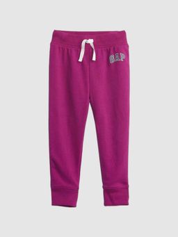 GAP - Girls Purple Relaxed Fit Logo Mid-Rise Joggers