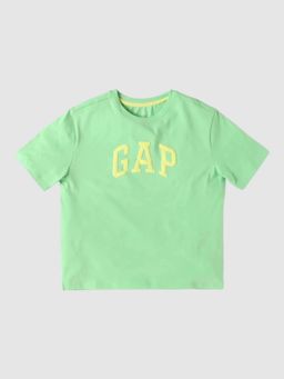 GAP - Girls Green Embossed Regular T-shirt