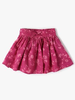 GAP - Girls Pink Floral Mid-rise Skater Skirt