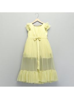 The Little Tales - Yellow Satin Dress