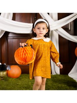 TIDY SLEEP - Mustard Cotton Dress