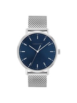 Calvin Klein - Modern Mesh Quartz Blue Round Dial Mens Watch - 25200045
