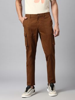 Hubberholme - Men Slim Fit Easy Wash Pure Cotton Cargo Trouser