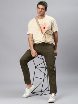 Hubberholme - Men Slim Fit Easy Wash Pure Cotton Chinos Trouser