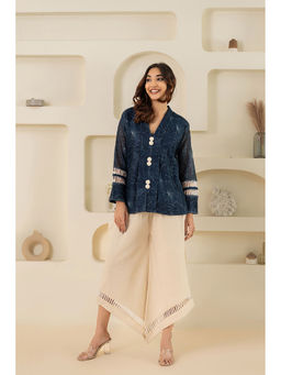 ZNKL - Trendy V Neck Full Sleeves Kurta and Stylish Pant For Women