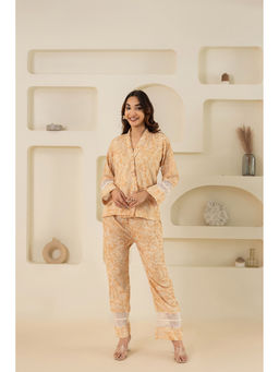 ZNKL - Latest Stylish V Neck Full Sleeves Printed Kurti and Pant Set For Women