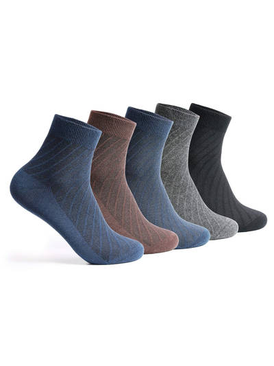 Mens Office Ankle Cotton Socks (Pack of 5)