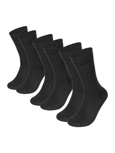 Mens Office Crew Cotton Socks (Pack of 3)