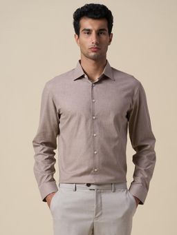 Selected - Beige Cotton Full Sleeves Shirt