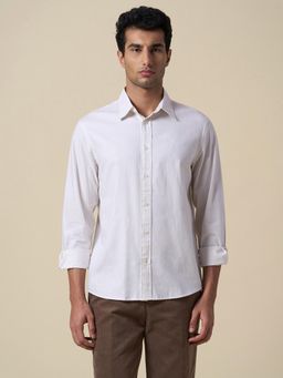 Selected - Full Sleeves Cotton Shirt - White