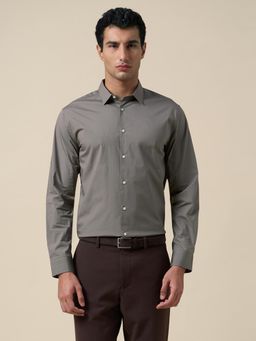 Selected - Cotton Regular Fit Shirt - Grey
