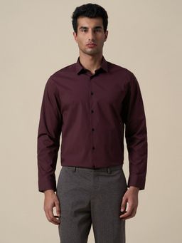 Selected - Cotton Regular Fit Shirt - Burgundy