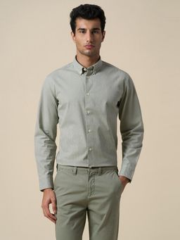 Selected - Green Solid Regular Fit Shirt