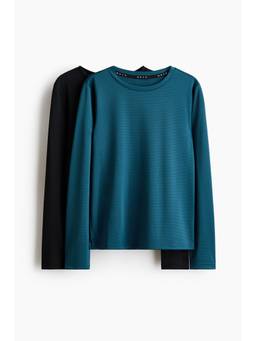 H&M - Boys Multi-Color 2-Pack Long-Sleeved Sports Tops With Dry move