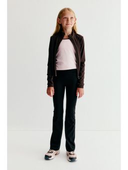 H&M - Girls Black Flared Sports Leggings With Soft move