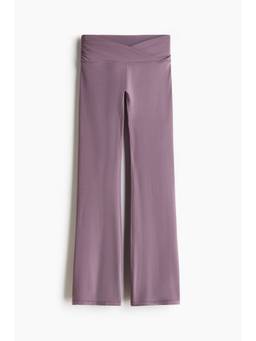 H&M - Girls Purple Flared Sports Leggings With Soft move