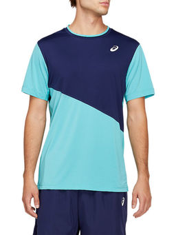 ASICS - Club M Ss Blue Mens T-shirts